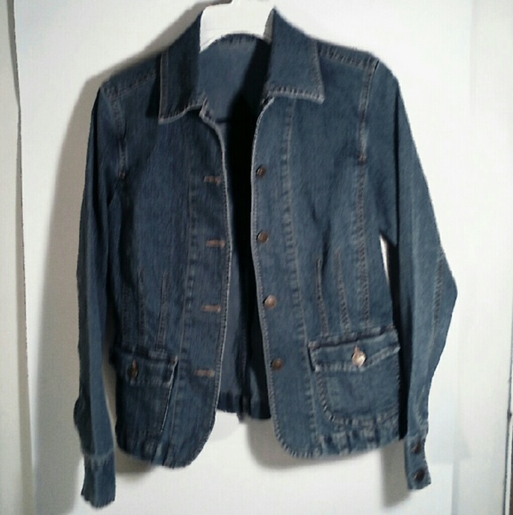 Liz Claiborne denim blazer jacket. Size Small - Picture 1 of 4